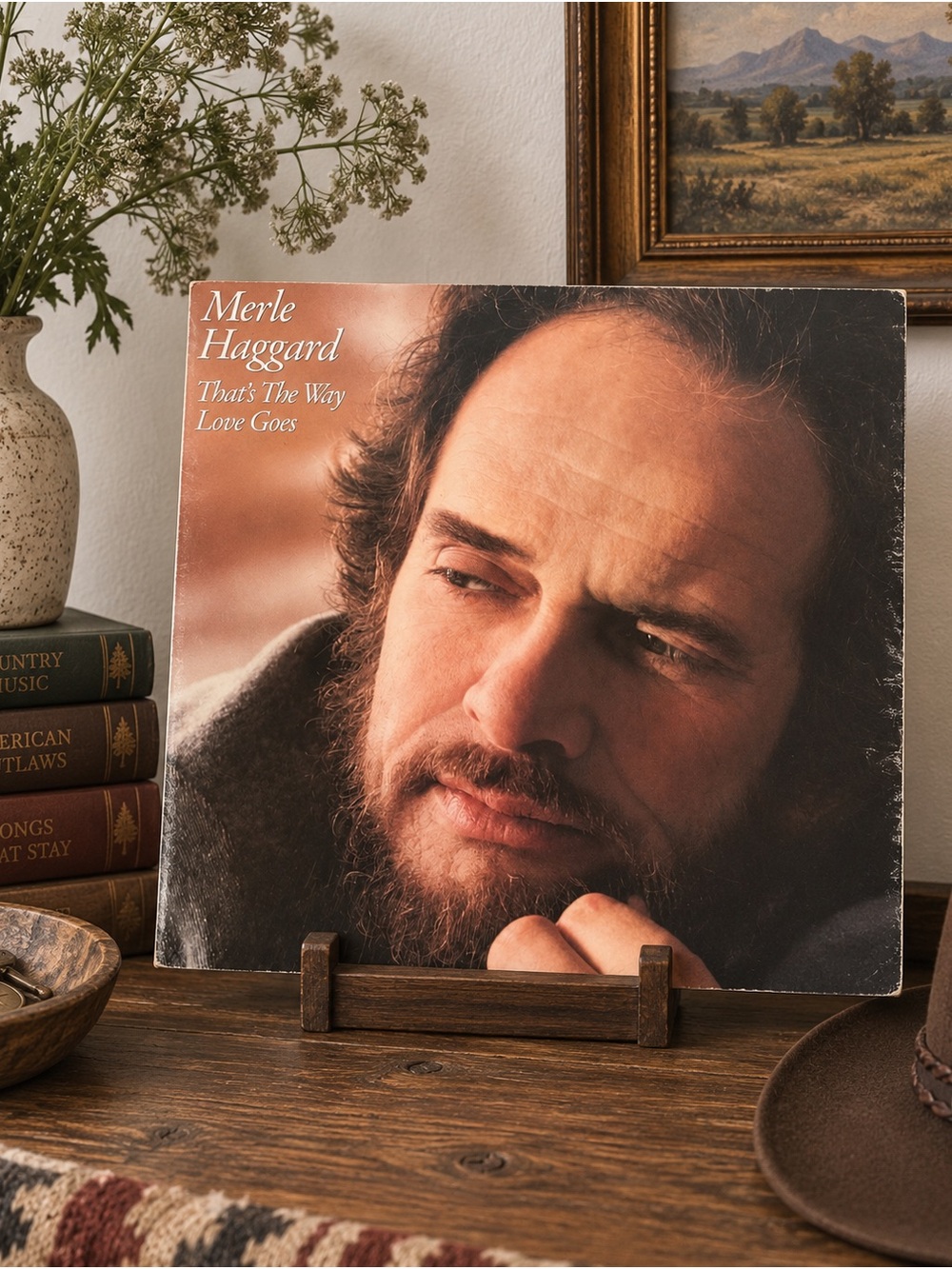 Vintage Merle Haggard Vinyl Record